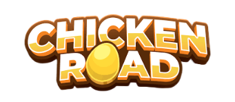 Chicken Road slot logo with cartoon farm characters